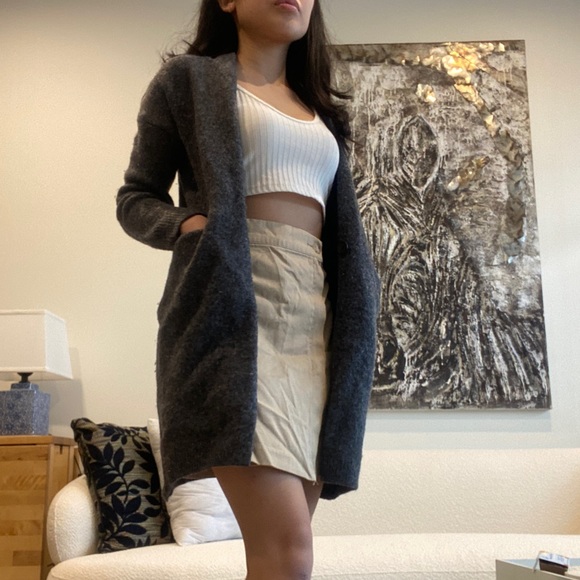 Petite Gray Cardigan - Picture 2 of 2